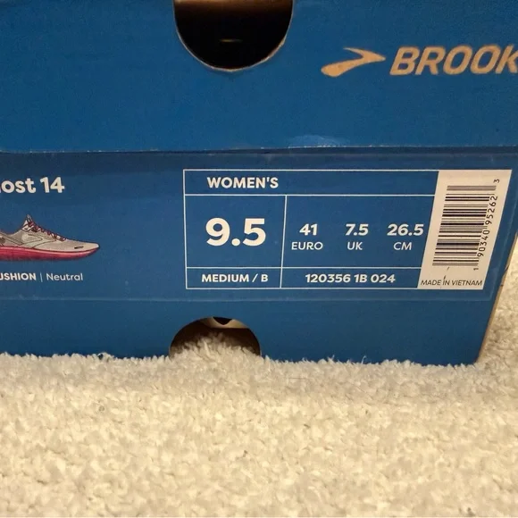 Brooks Ghost 14 Running Shoes Pink and Gray Women’s Size 9.5 - Picture 3 of 8